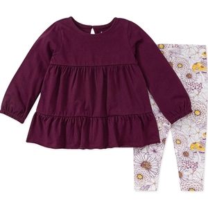 Burt's Bee Baby Outfit - 12 months - Plum Color